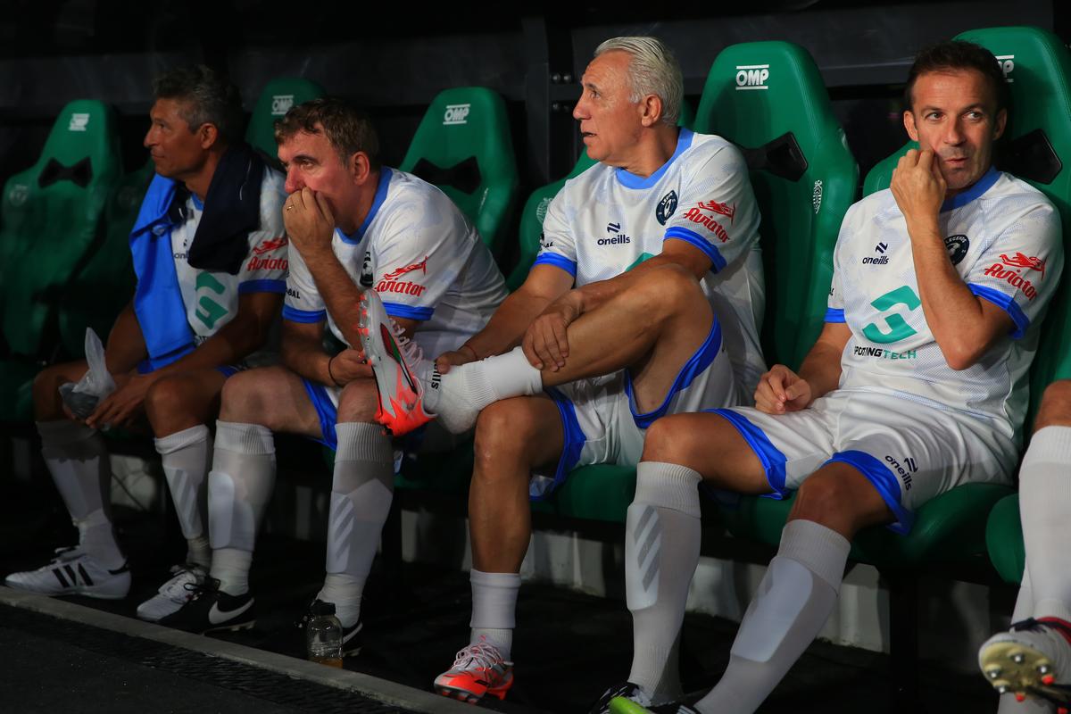 Gică Hagi la Legends Charity Game