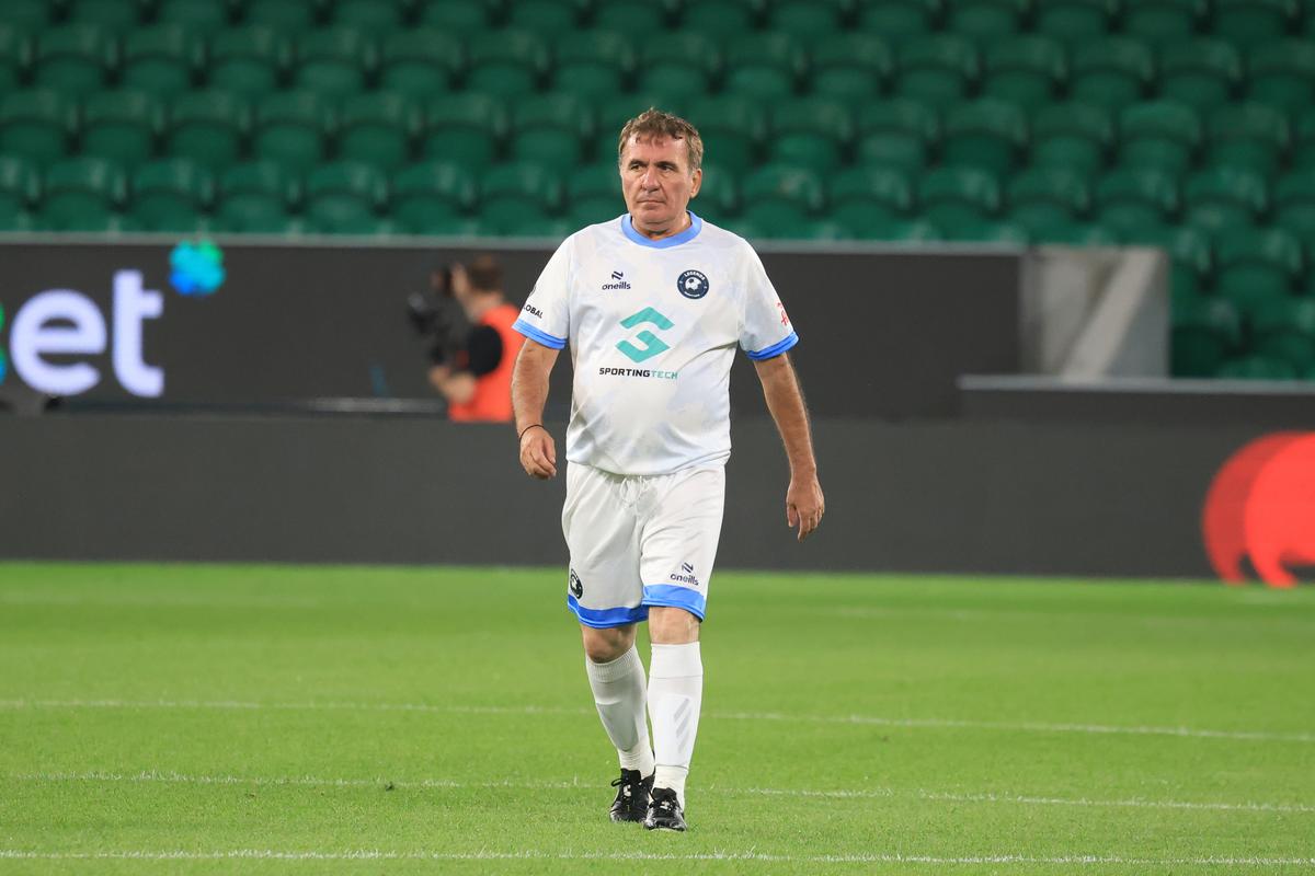 Gică Hagi la Legends Charity Game