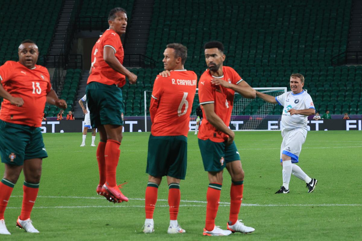 Gică Hagi la Legends Charity Game