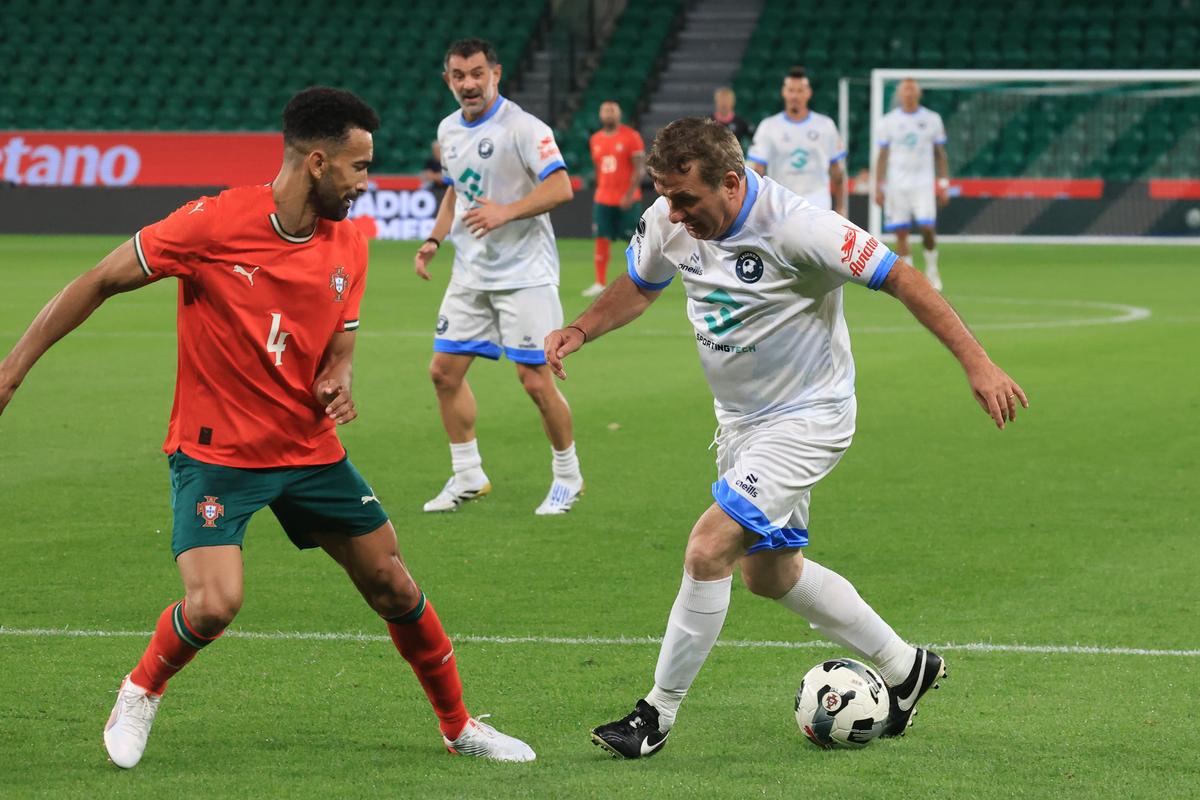 Gică Hagi la Legends Charity Game