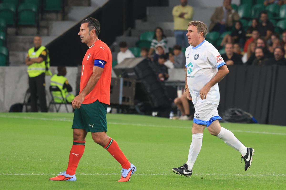 Gică Hagi la Legends Charity Game