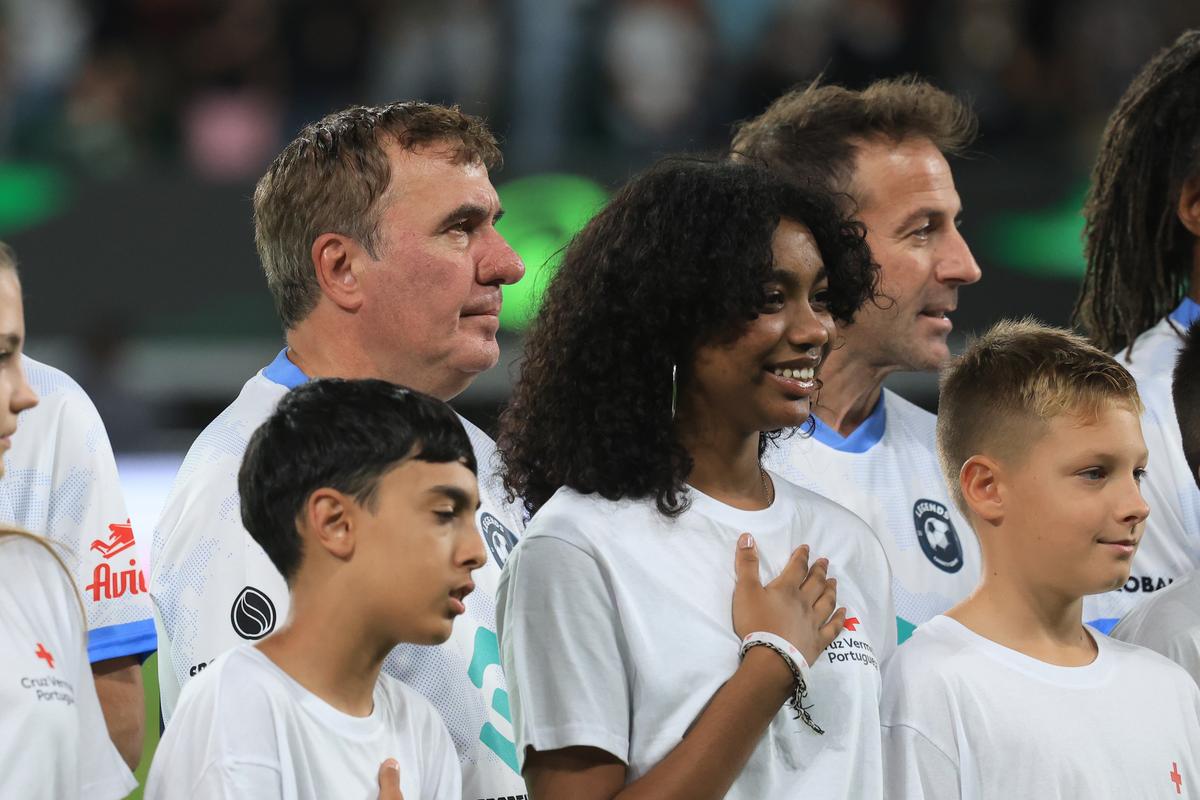 Gică Hagi la Legends Charity Game