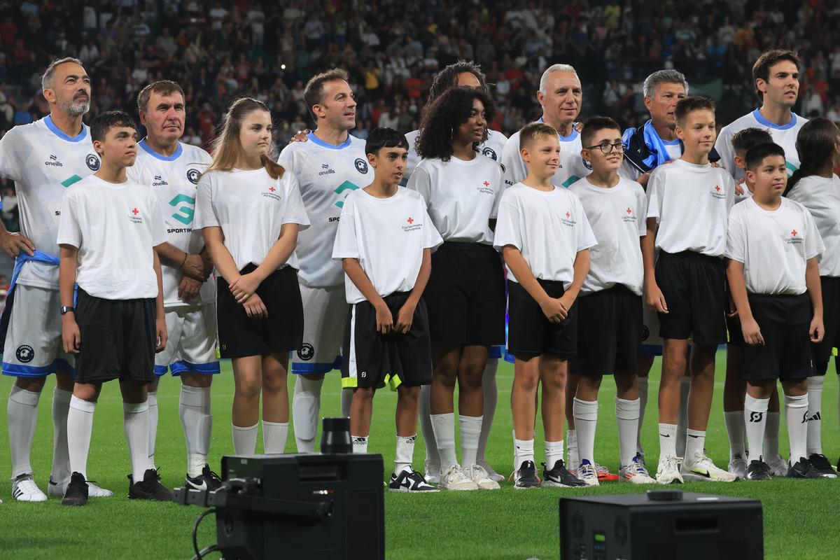 Gică Hagi la Legends Charity Game