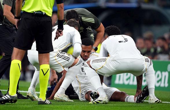 Ghinion teribil pentru vedeta lui Real Madrid » Scos după 5 minute la primul meci din Champions League