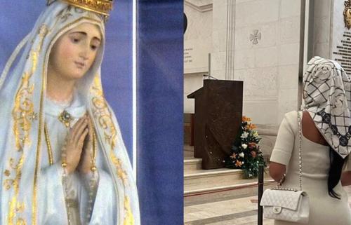 Cristiano Ronaldo s-a rugat alături de soția sa Georgina la Fecioara Maria din Fatima și după nunta din această vară