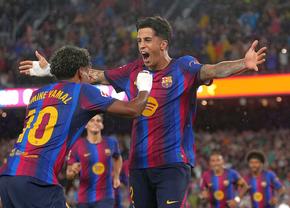 Barcelona - Racing Santander, în etapa a șasea din La Liga. S-a marcat al 5-lea gol