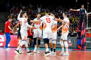 România - Franța, ultimul meci din grupa D » Tricolorii încep grozav setul 3: al 2-lea time-out pentru oaspeți