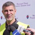 Dani Coman, la șantierul stadionului „Nicolae Dobrin”