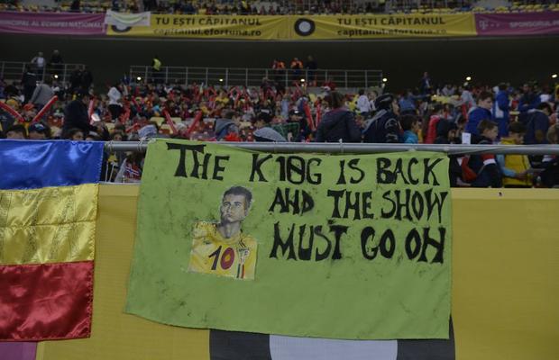 ROMÂNIA - NORVEGIA 1-1 // GALERIE FOTO Cel mai simpatic mesaj afișat de copii pe Arena Națională