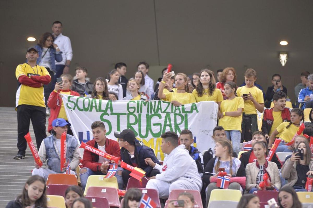 ROMÂNIA - NORVEGIA 1-1 // GALERIE FOTO Cel mai simpatic mesaj afișat de copii pe Arena Națională