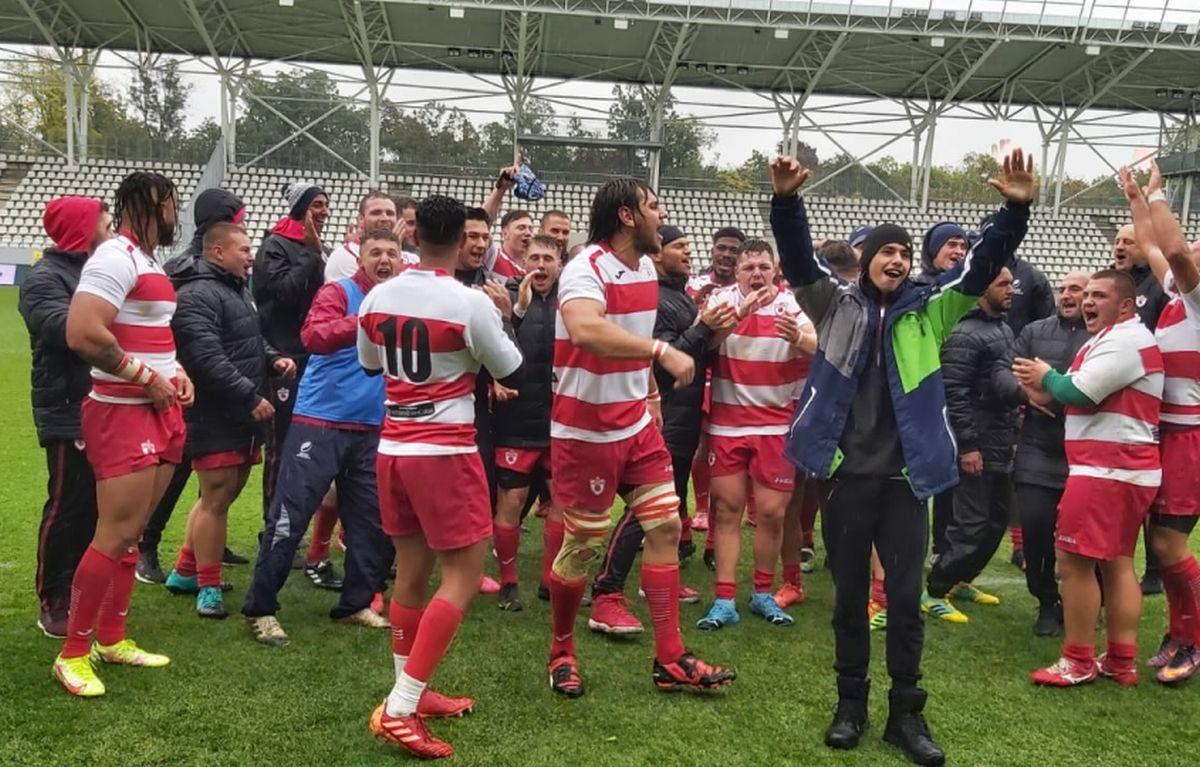 Dinamo a câștigat finala mică a SuperLigii de rugby! Scor întors în repriza a doua + Imagini spectaculoase cu bucuria „bulldogilor”