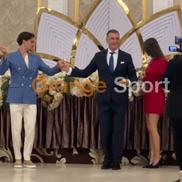 Imagini de la petrecerea din octombrie / Ianis Hagi, petrecere de logodnă cu Elena / FOTO: Captură @Orange Sport
