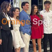 Imagini de la petrecerea din octombrie / Maria Popescu, Kira Hagi, Ianis Hagi, Elena Tănase și Nicolas Popescu FOTO: Orange Sport