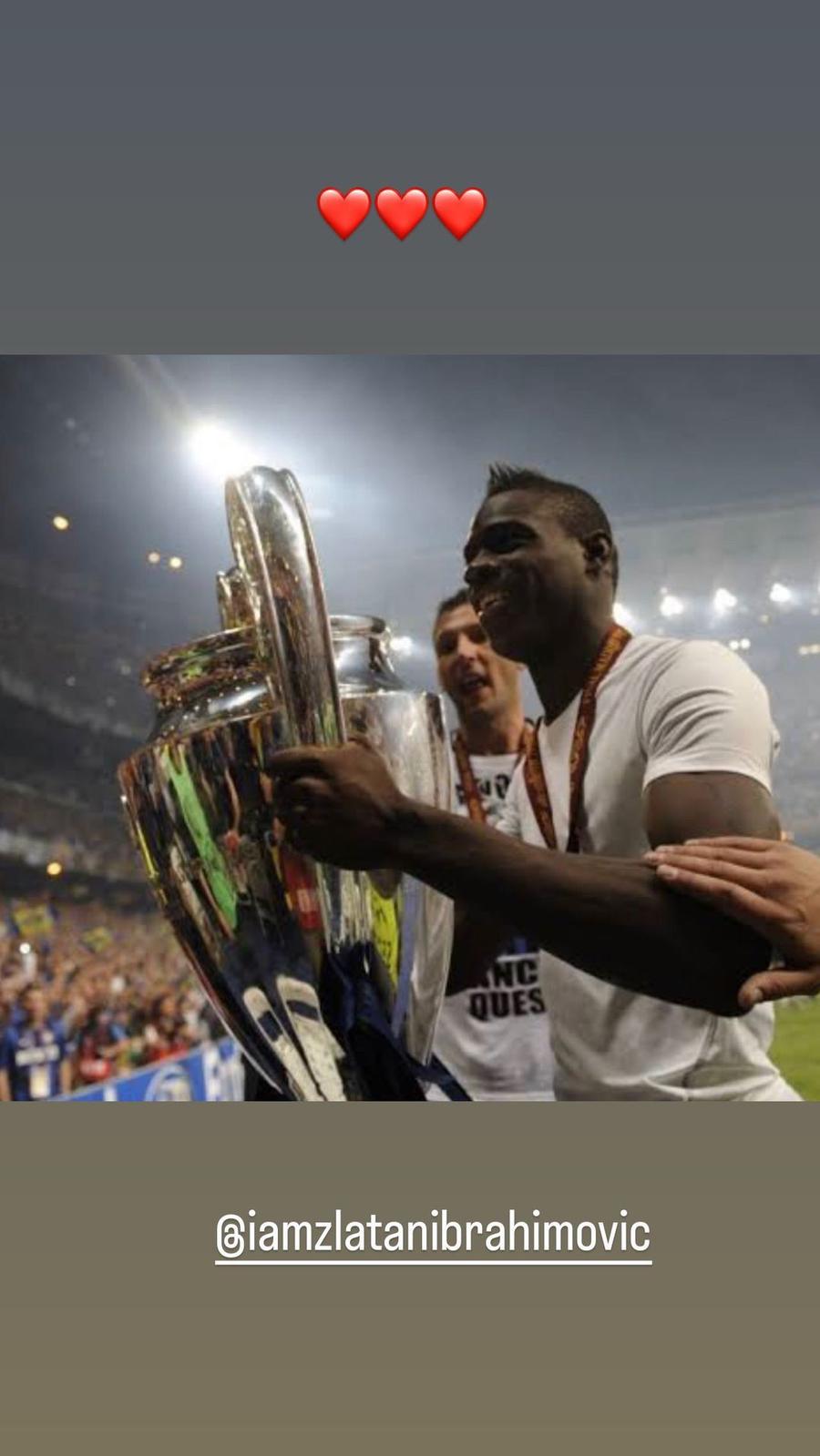 Postarea lui Mario Balotelli Mario Balotelli i-a râs în față lui Zlatan Ibrahimovic, după „indirecta” suedezului » Imaginea postată de italian, acuzat că „a irosit toate șansele primite în carieră”