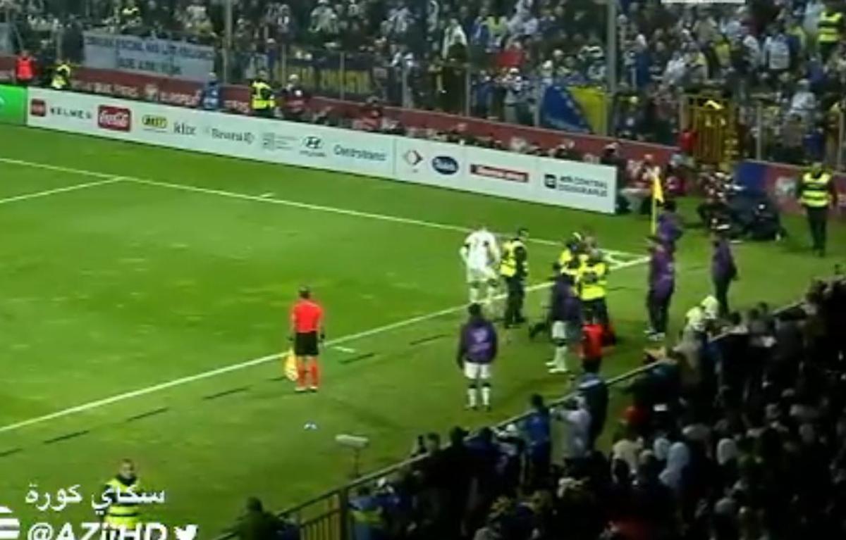 FOTO Ronaldo, atacat de un spectator intrat pe teren în Bosnia - Portugalia