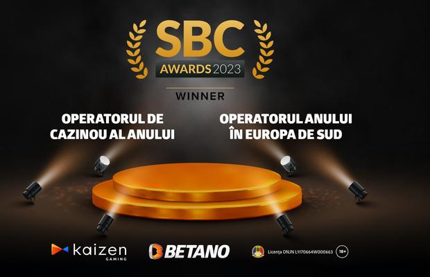 Kaizen Gaming: Dublă distincție la International SBC Awards: Compania a fost numită Operatorul de Cazinou al Anului și Operatorul Anului în Europa de Sud
