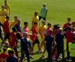 Scandal la România U19 - Spania U19. Captură FRF TV.