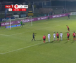 „Panenka” lui Lorand Paszka din Csikszereda - CFR Cluj. FOTO: captură Prima Sport
