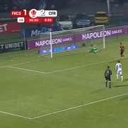 „Panenka” lui Lorand Paszka din Csikszereda - CFR Cluj. FOTO: captură Prima Sport