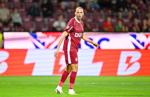 Islam Slimani a „spart gheața” la CFR Cluj și s-a luat de arbitraj: „Nu a fost penalty!”