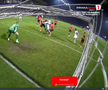 Golul lui Eppel din Csikszereda - CFR Cluj. FOTO: captură Prima Sport 1