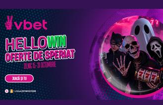 HelloWIN pe VBET, oferte zilnice de speriat