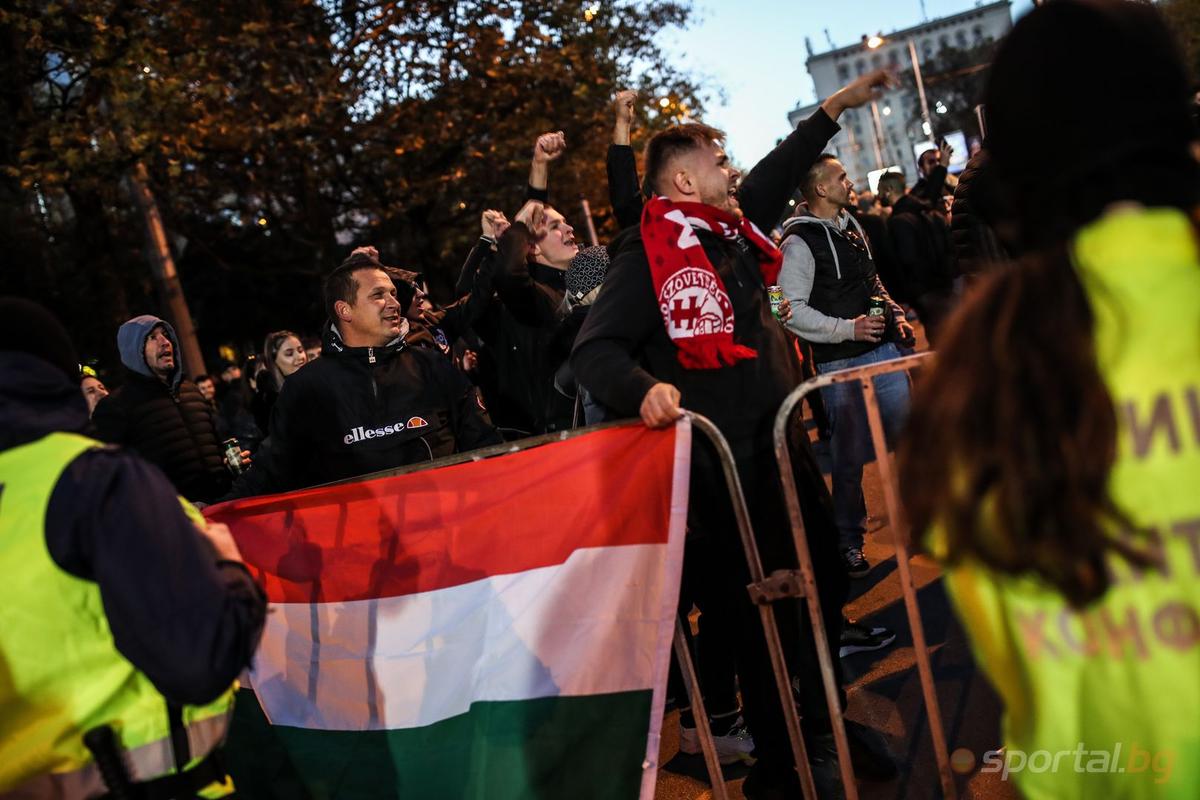 Haos pe străzile din Sofia în timpul meciului Bulgaria - Ungaria