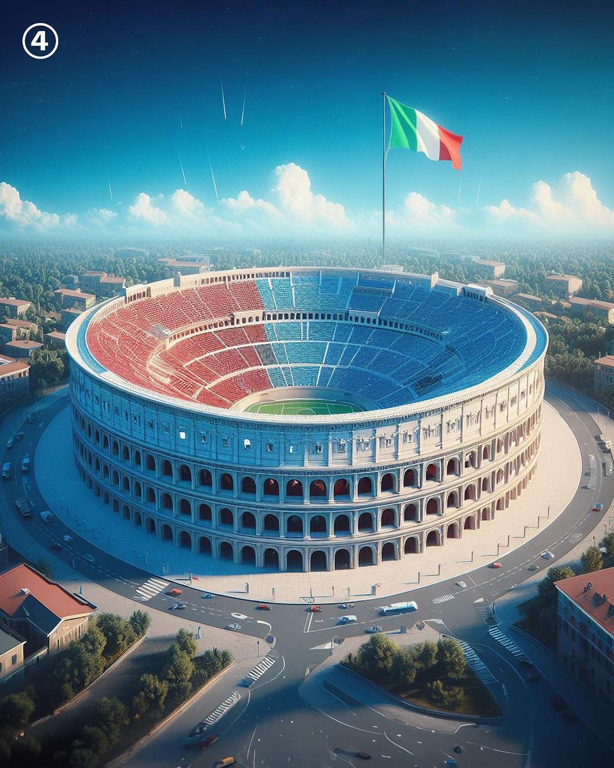 Cele mai tari stadioane, create de Inteligența Artificială