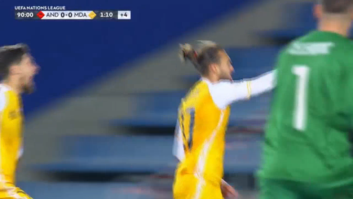Ce gol a reușit jucătorul din Superliga în meciul din Liga Națiunilor! Cursa fabuloasă a promovat Republica Moldova
