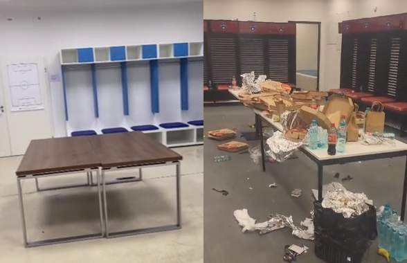 Vestiarul României la Priștina vs. Vestiarul lăsat de Kosovo pe Arena Națională