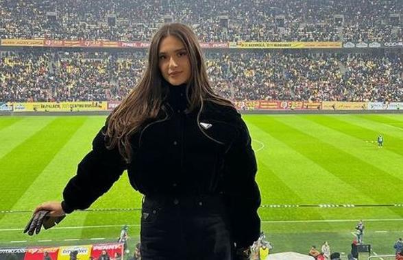 Cum a fost surprinsă Elena, soția lui Ianis, la meciul buclucaș România - Kosovo » Ținută de peste 15.000 de euro