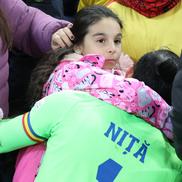 Florin Niță și familia după România - Kosovo FOTO: Ionuț Iordache (GSP)