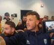 Amir Rrahmani (30 de ani) și mai mulți oficiali din tabăra oaspeților au sărit la jurnaliștii români.