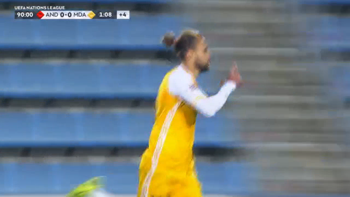 Ce gol a reușit jucătorul din Superliga în meciul din Liga Națiunilor! Cursa fabuloasă a promovat Republica Moldova