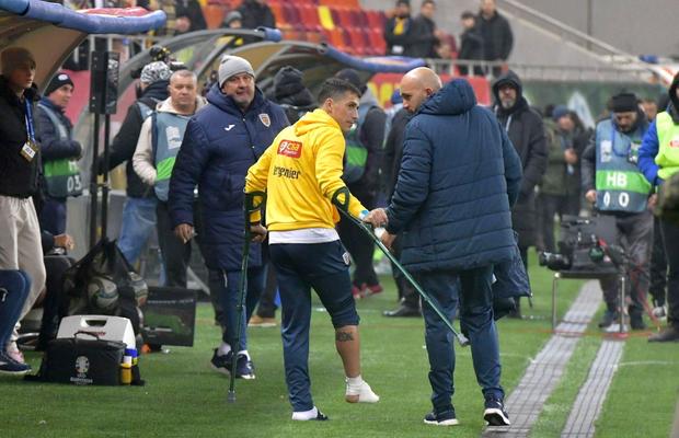 Imagine greu de privit! » Cum arată gheata lui Nicolae Stanciu, după accidentarea suferită în România - Kosovo