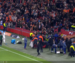 Imagini dramatice în Olanda - Ungaria, foto: captură Prima Sport