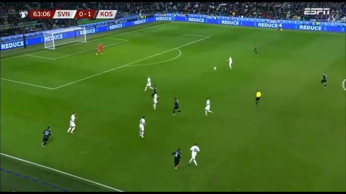 Autogol Zan Karnicnik Slovenia -Kosovo 0-2