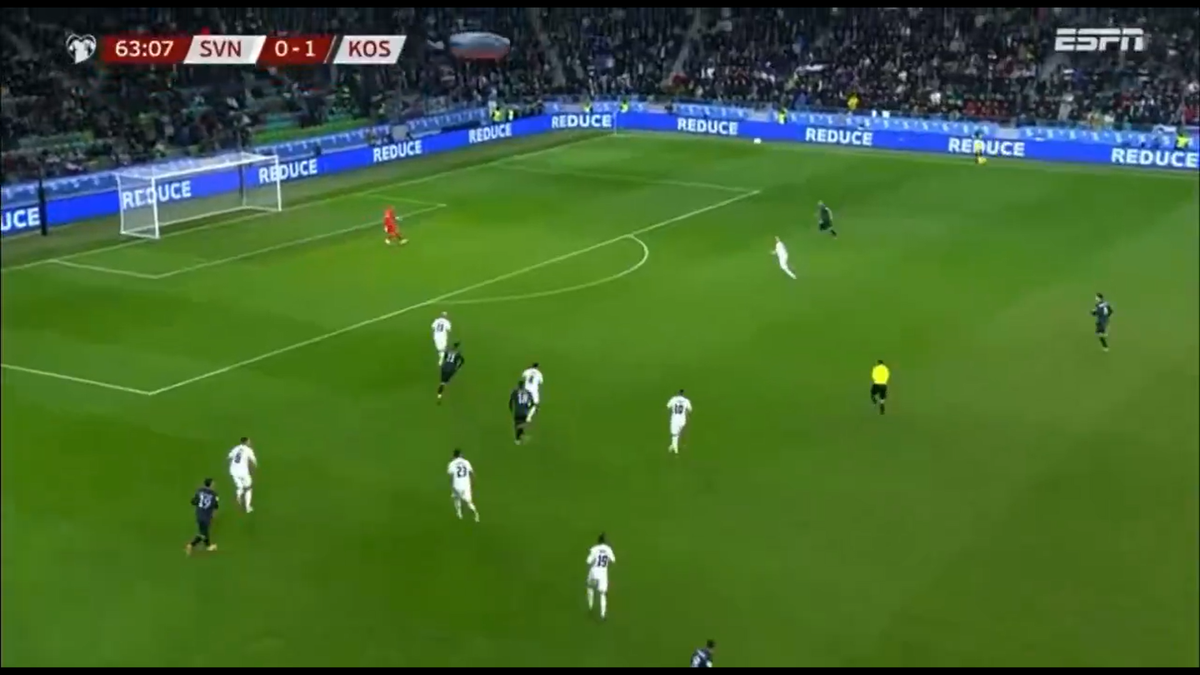 Autogol Zan Karnicnik Slovenia -Kosovo 0-2