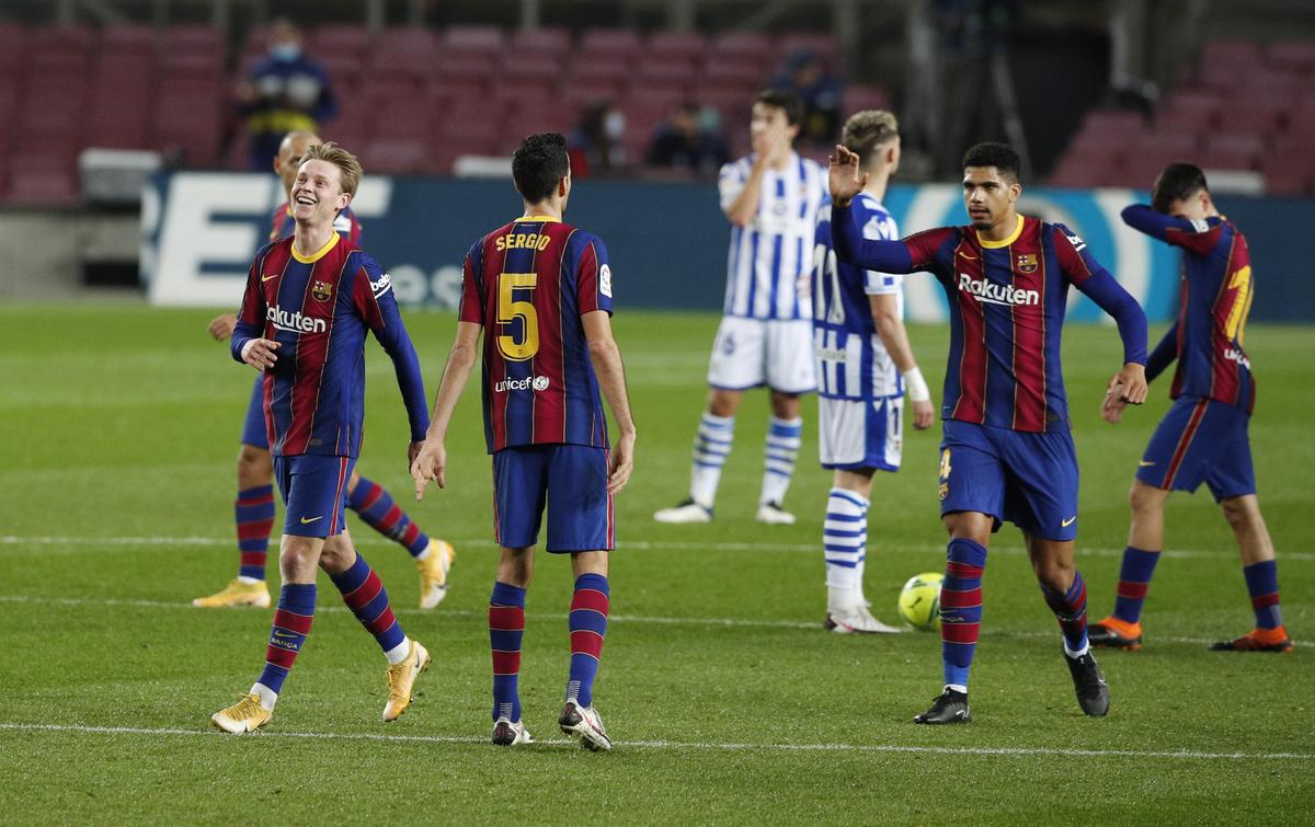BARCELONA - REAL SOCIEDAD 2-1. FOTO Barcelona, victorie la limită pe teren propriu! Jordi Alba și De Jong, eroii catalanilor