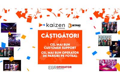 Kaizen Gaming (Stoiximan | Betano) s-a clasat pe prima poziție în două categorii ale EGR Operator Awards 2021