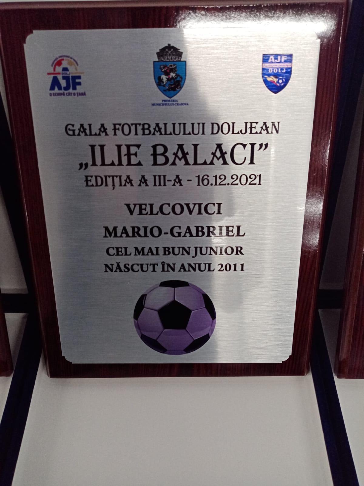 Gala „Ilie Balaci” 2021 » Laureații fotbalului doljean