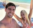 Thibaut Courtois și Mishel Gerzig în Maldive/ foto Instagram