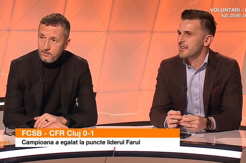 Mihai Stoica (57 de ani), managerul general al celor de la FCSB, și Marius Bilașco (41 de ani), oficialul celor de la CFR Cluj, au stat față în față după derby-ul de joi seară, câștigat de „feroviari” cu 1-0.
