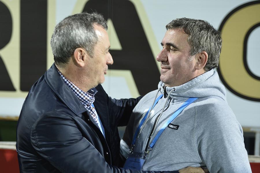 Rednic și Hagi, la meciul din aprilie 2016 Duelul titanilor » De când nu l-a mai învins Rednic pe Hagi