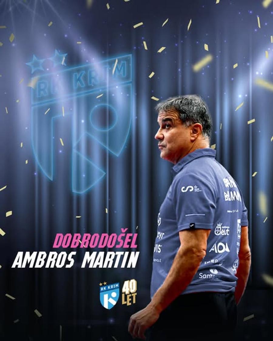 Martin Ambros, prezentare oficială la Krim / Foto: Facebook Mutare-șoc în handbalul feminin european! La ce echipă a fost prezentat Ambros Martin