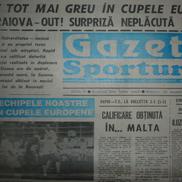Ce scria Gazeta Sporturilor, după înfrângerea Universității Craiova cu Dinamo Tbilisi