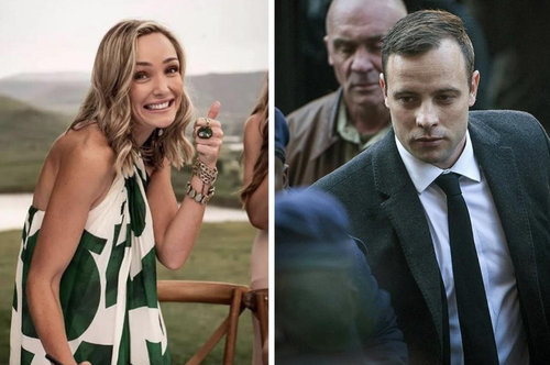 Rita Greyling (stânga) și Oscar Pistorius