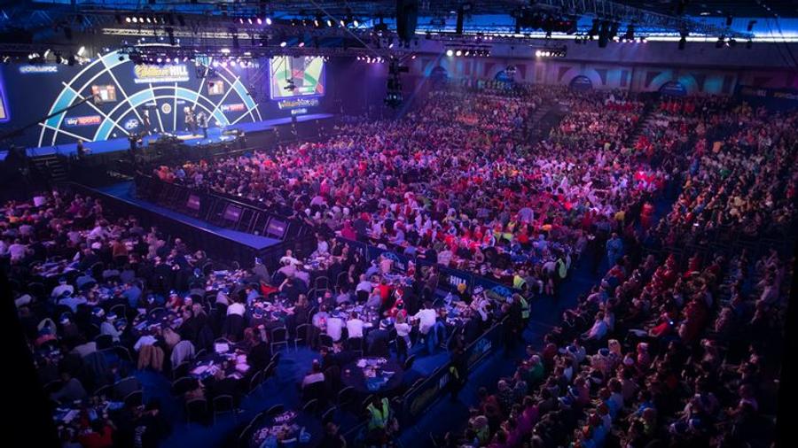 Alexandra Palace / foto: Sky Sports Explozie de nervi la Campionatul Mondial » Un jucător a părăsit scena cu mâna plină de sânge
