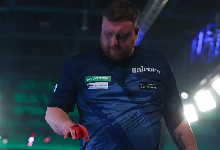 Cameron Menzies, incident la Campionatul Mondial de Darts / foto: Getty Images