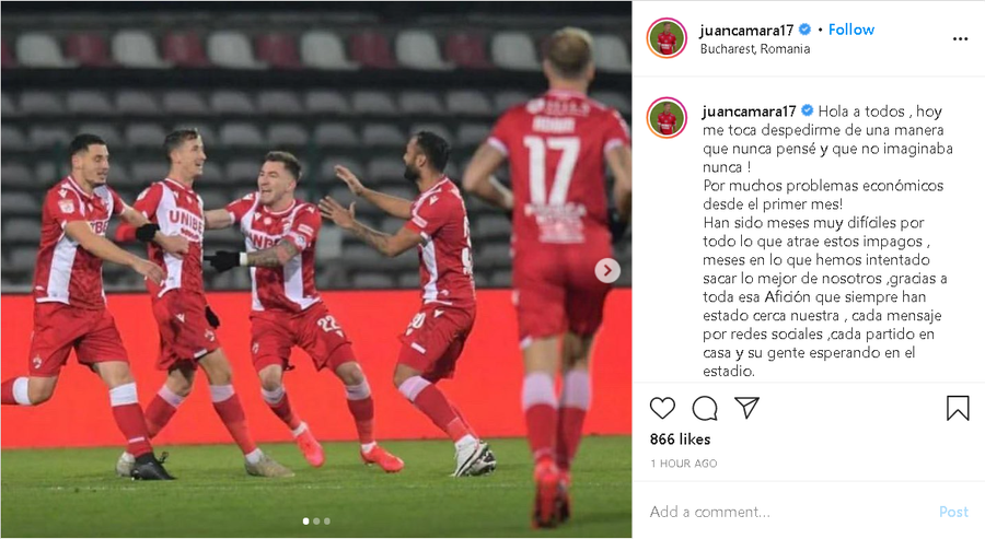 Ultimul spaniol și-a luat adio de la Dinamo: „Nu credeam niciodată că voi pleca așa”